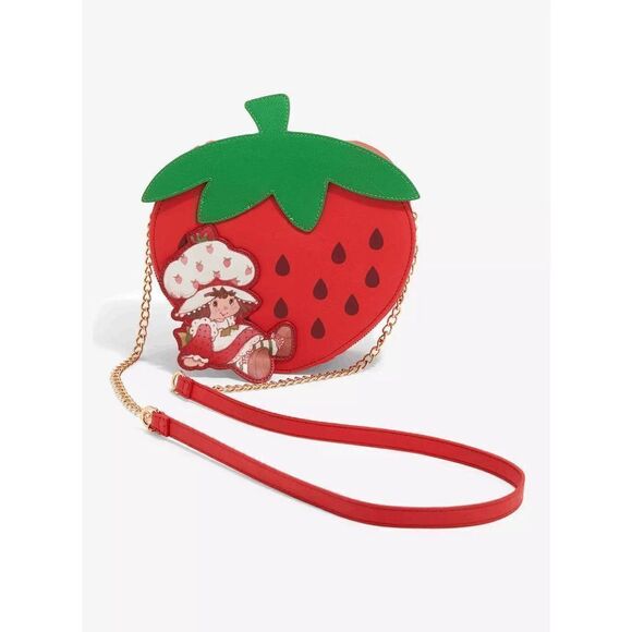 Bioworld Strawberry Shortcake Figural Crossbody Bag - Picture 1 of 4